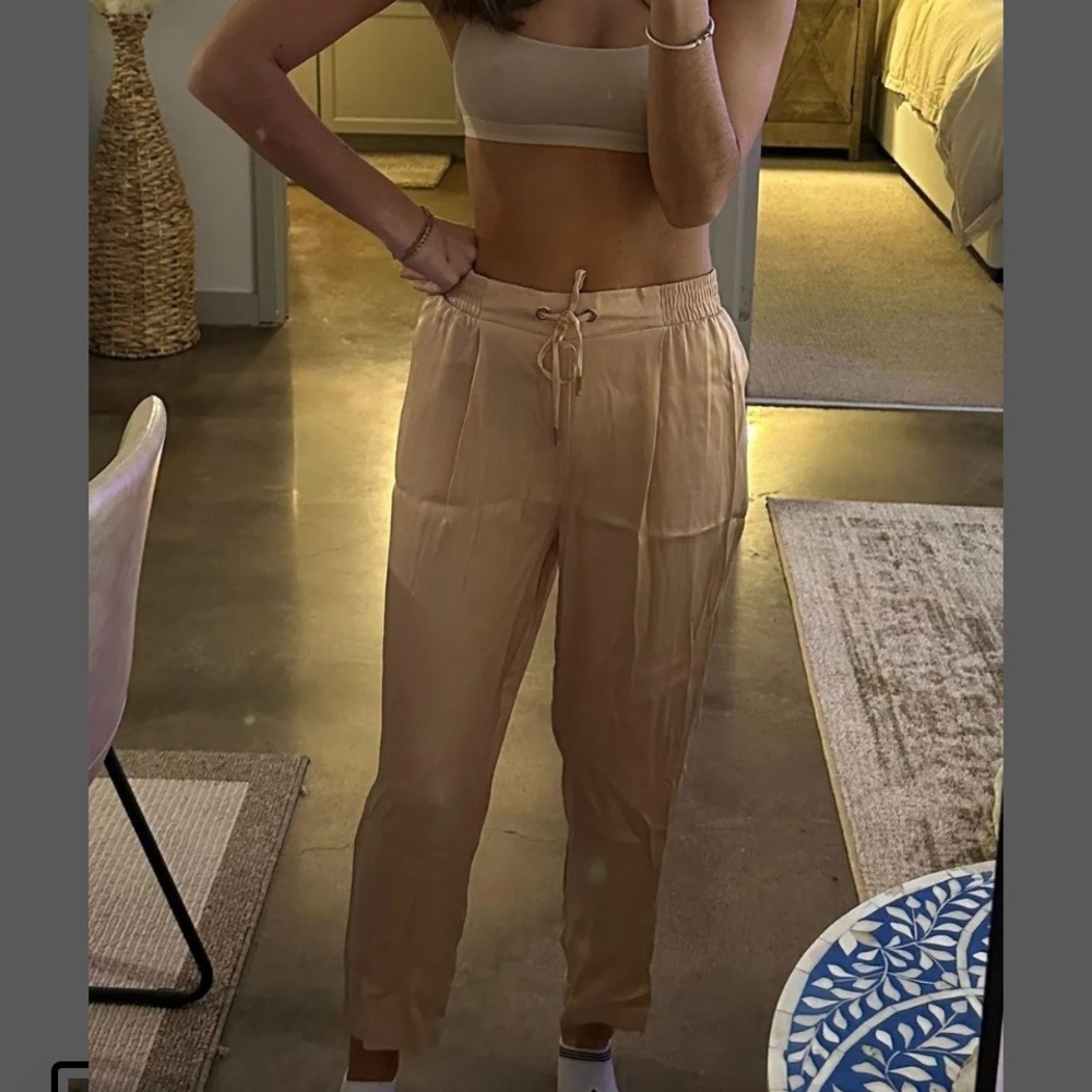Zara satin finish pants